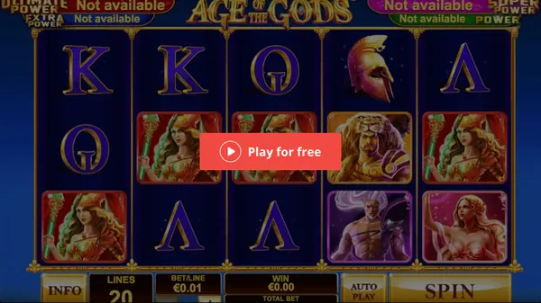 Playtech Age of the Gods slots at Maxim88 Malaysia